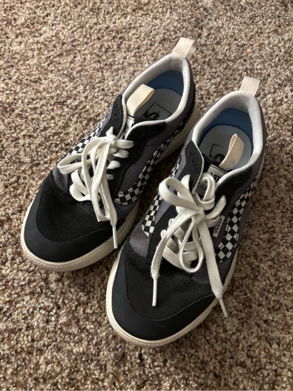 Vans Black & White Checkerboard Low-Top Sneakers